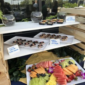 Nori Stacks and Fruit Display